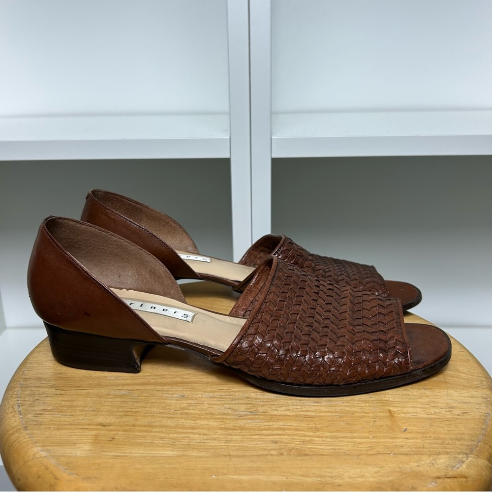 Partners Brown Leather Women Shoes